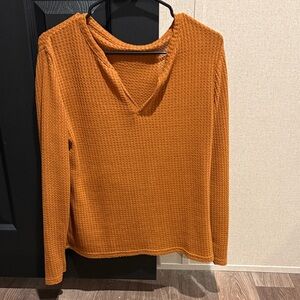 SHEIN Burnt Orange Knit Top